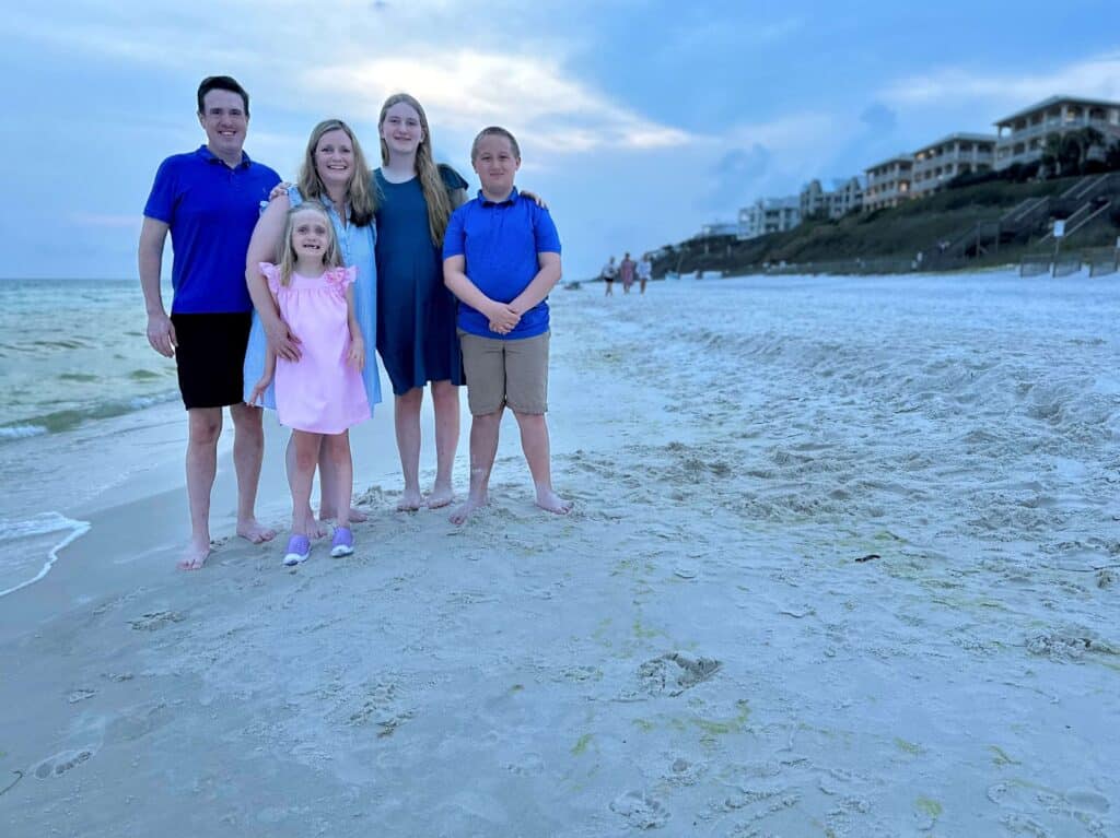 Hamilton Lindley at the beach in Florida